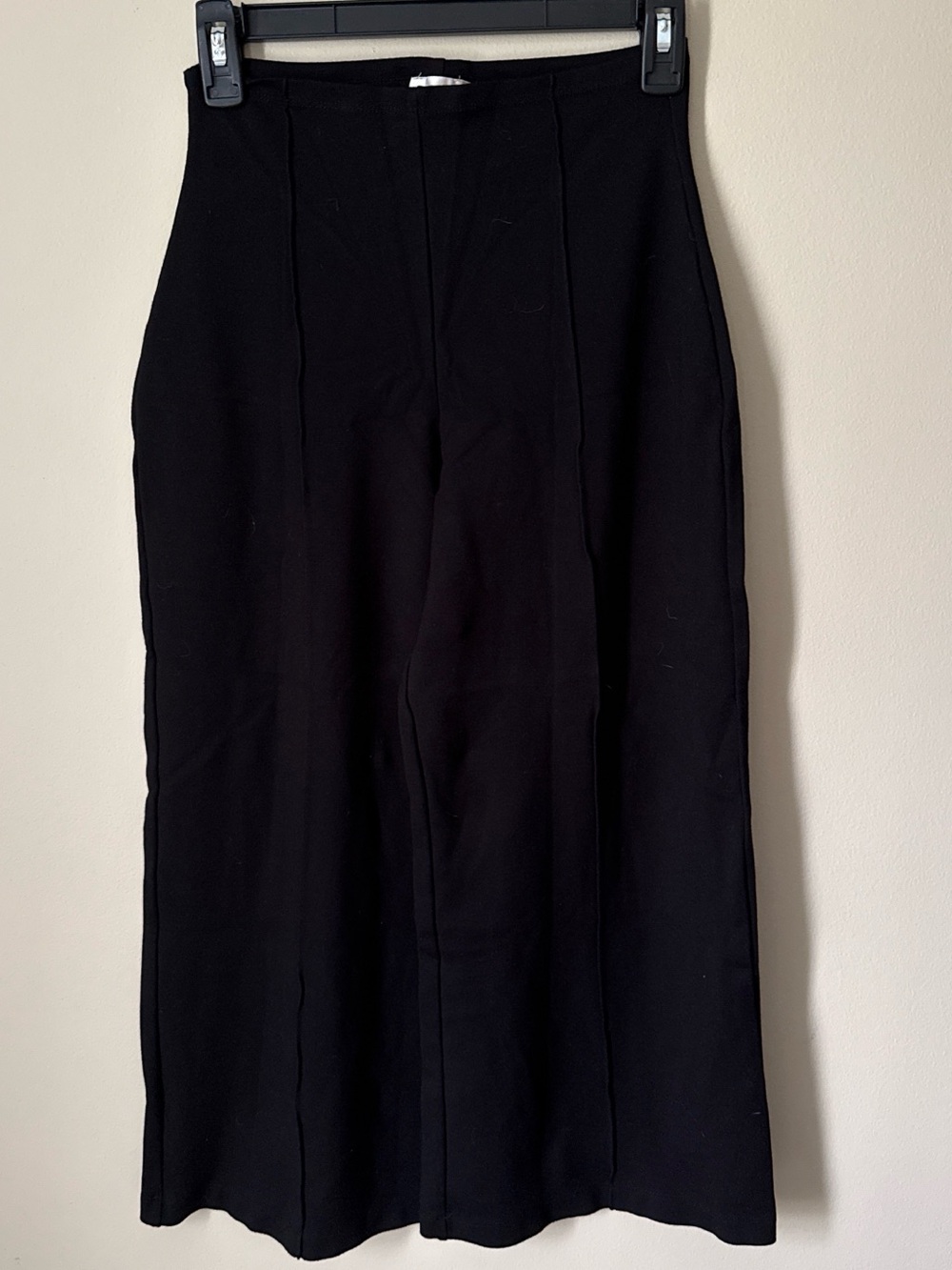 Black Wide-Leg Women's Pants